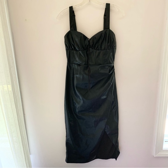 Remi x Revolve Gwen Faux Leather Dress - Picture 3 of 12